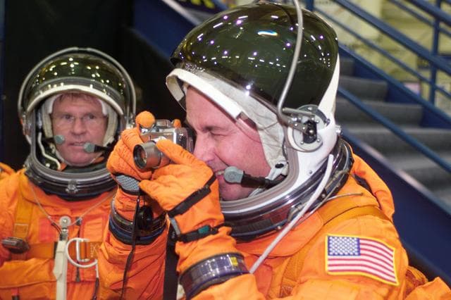 NASA image: Preflight coverage of STS-114 during Emergency Egress Training