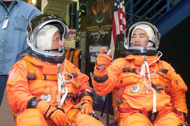 NASA image: Preflight coverage of STS-114 during Emergency Egress Training