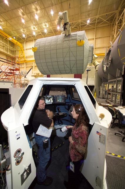 NASA image: ISS Cupola training