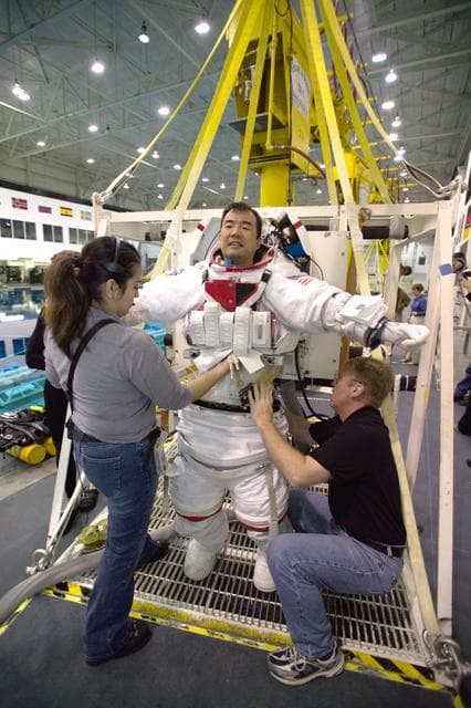 NASA image: STS 114 Water Survival Training