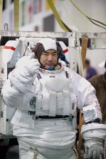 NASA image: STS-114 Media Day at the NBL