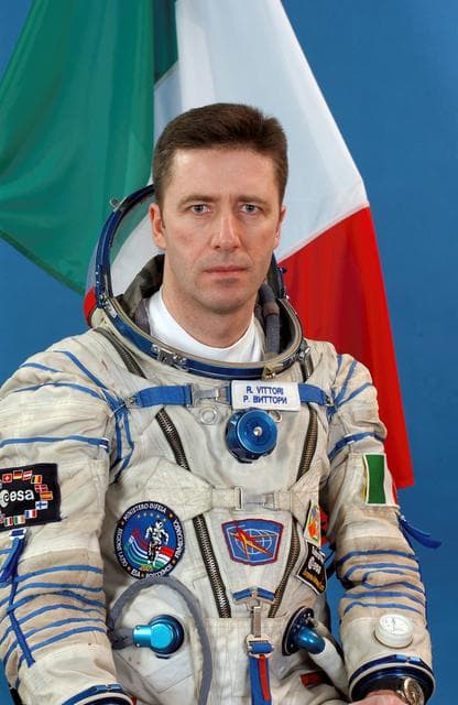 NASA image: Roberto Vittori, European Space Agency, Soyuz flight engineer, TMA-6.