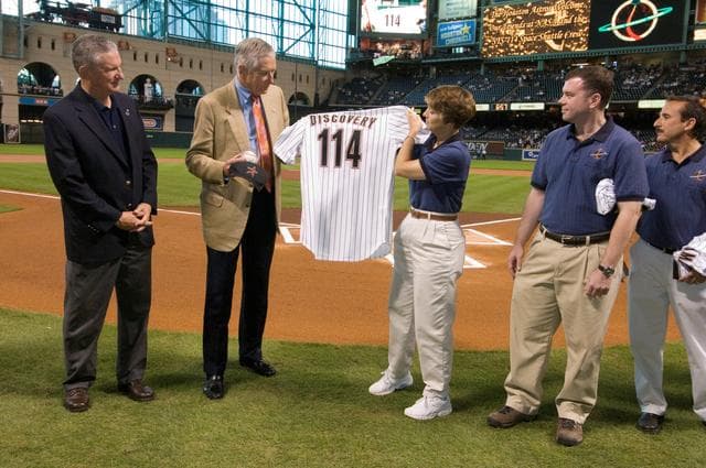 NASA image: NASA Night at Houston Astros, pregame ceremonies