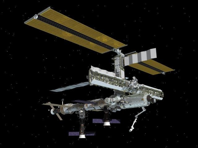 NASA image: Current Configuration of ISS for use on HSF Website