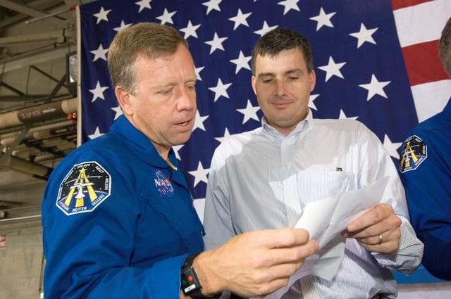NASA image: STS-121 Crew Return, Ellington