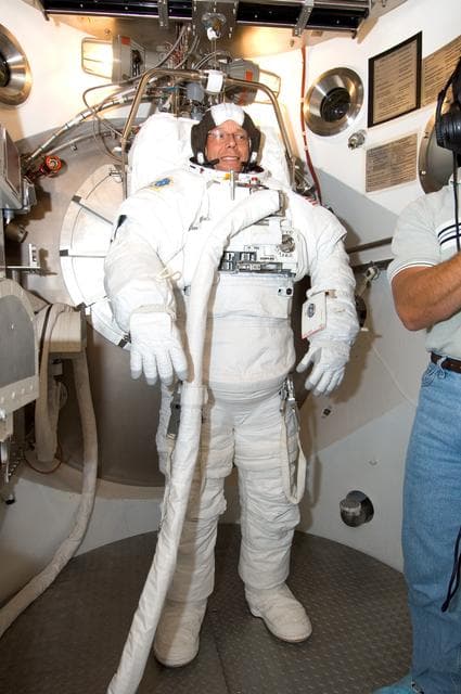 NASA image: Crew Station Airlock Training, STS-116, SSATA Chamber