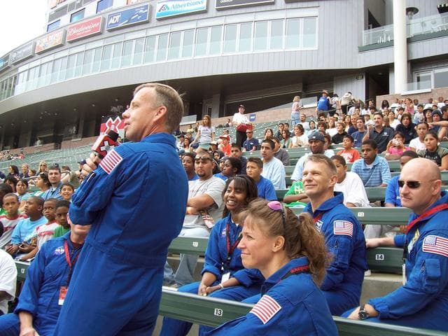 NASA image: STS-121 Crew attends the "X Games" in Los Angeles