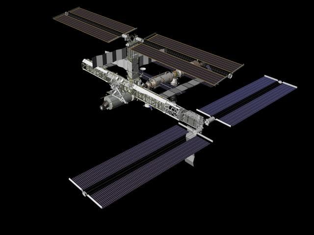NASA image: ISS Configurations during STS-115, STS-116, and STS-117 from Expedition 14 Press Kit
