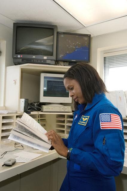 NASA image: The crew of STS-116 leave from Ellington Field for KSC for prelaunch training