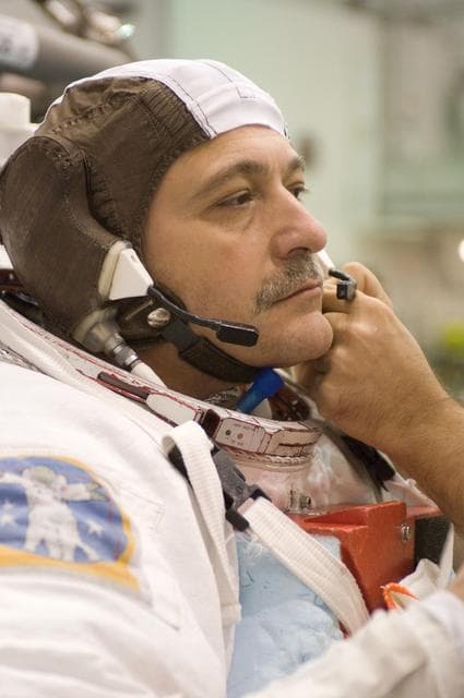 NASA image: Expedition 15 Crew Members during NBL Dive Preparation