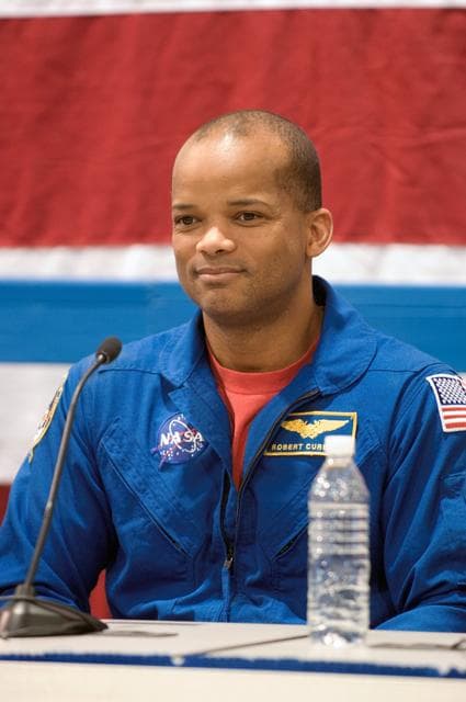 NASA image: STS-116 Crew and ESA astronaut Thomas Reiter during Crew Return Ceremony