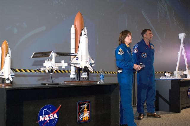 NASA image: Meet an Astronaut Day at Space Center Houston with STS-118 astronauts