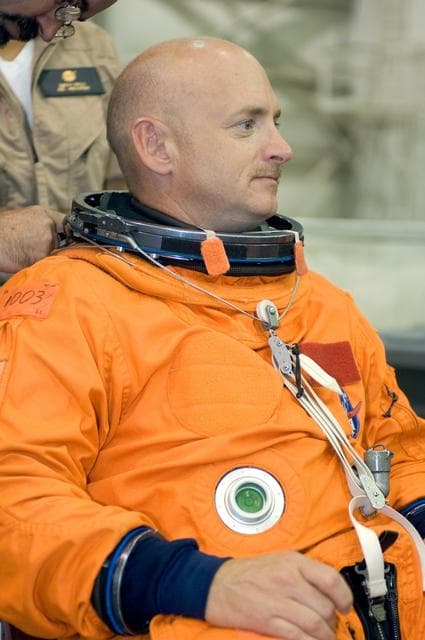 NASA image: STS-124 water survival training at the Neutral Buoyancy Laboratory (NBL) with STS-124 crew