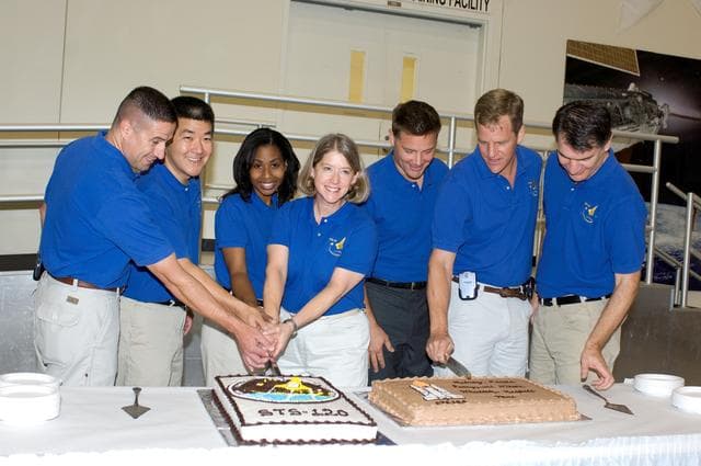 NASA image: STS-120 Cake Cutting Ceremony