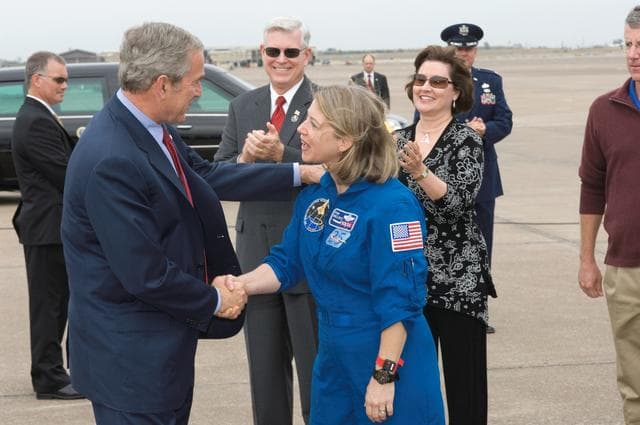 NASA image: STS-120 Crew Return to Ellington Field