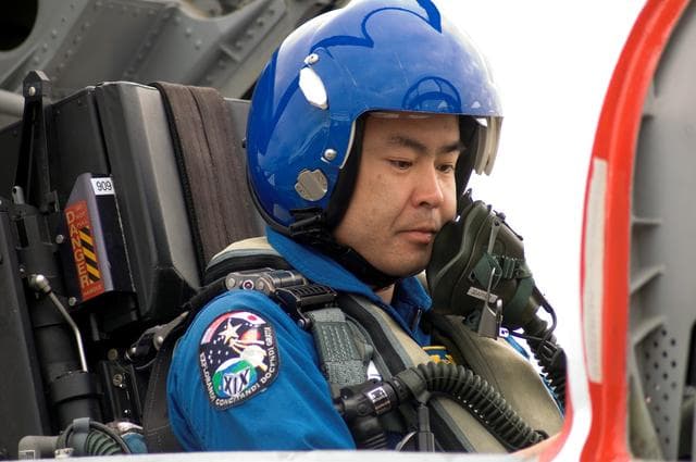 NASA image: STS-124 JAXA crewmember, Aki Hoshide preparing for a T-38 flight