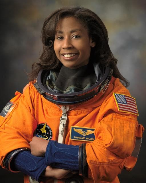NASA image: Portrait of Astronaut Stephanie Wilson in a Launch & Entry Suit.