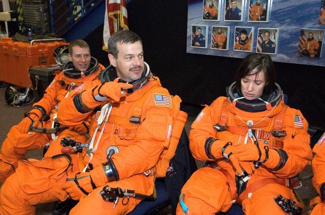 NASA image: STS-125 Crew during Bailout Training in CCT II