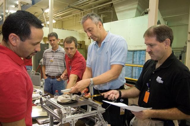 NASA image: STS-125 Preflight Training - EVA RCC Repair