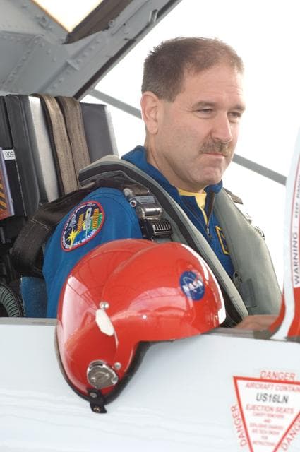 NASA image: STS-125 Crew prepping for T-38 flights