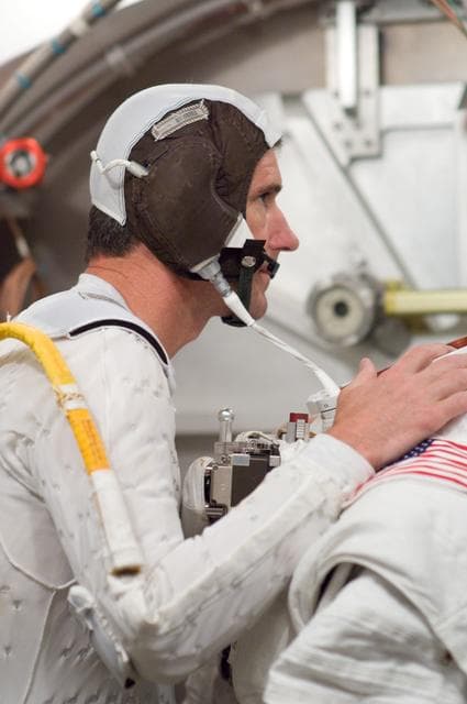 NASA image: STS-125 Astronaut Mike Good during SSATA chamber run