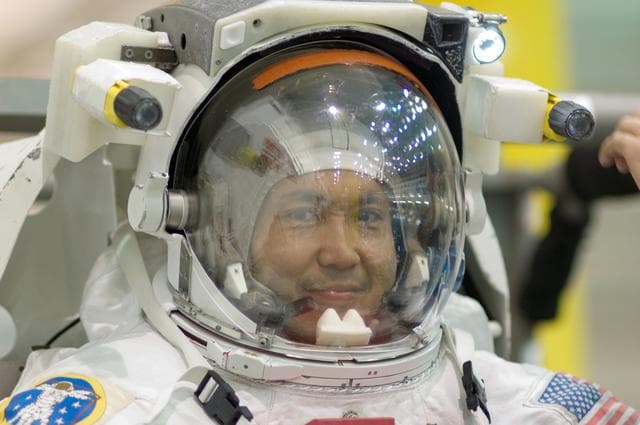 NASA image: Expedition 18 crew member Koichi Wakata & Mike Fincke