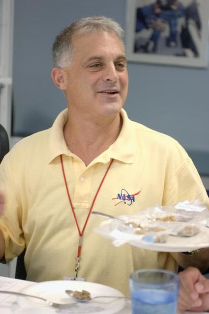 NASA image: STS-127 crew during their food tasting session.