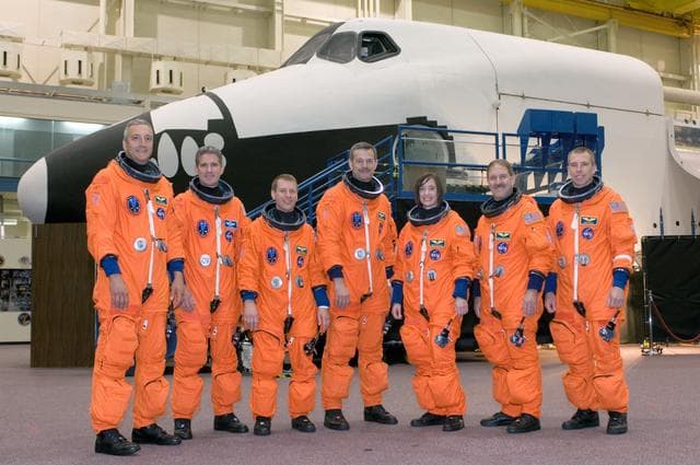 NASA image: STS-125 Hubble Crew during their ASC/CAP/DESC Training