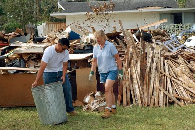 NASA image: Hurricane IKE Recovery Efforts - MOD Volunteers