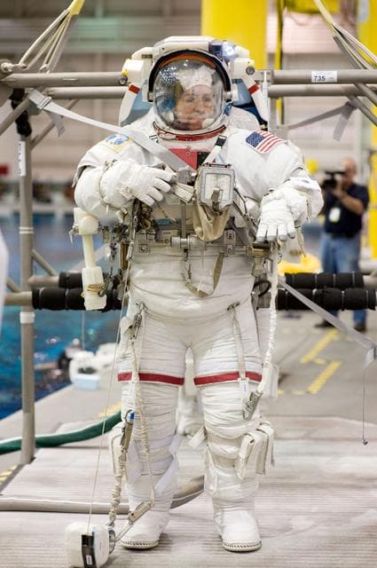 NASA image: Expedition 19 crew members Mike Barratt and Gennady Padalka 
