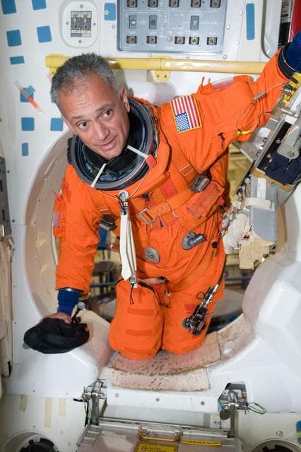 NASA image: STS-128 Egress Training with Expedition 26 Crewmember