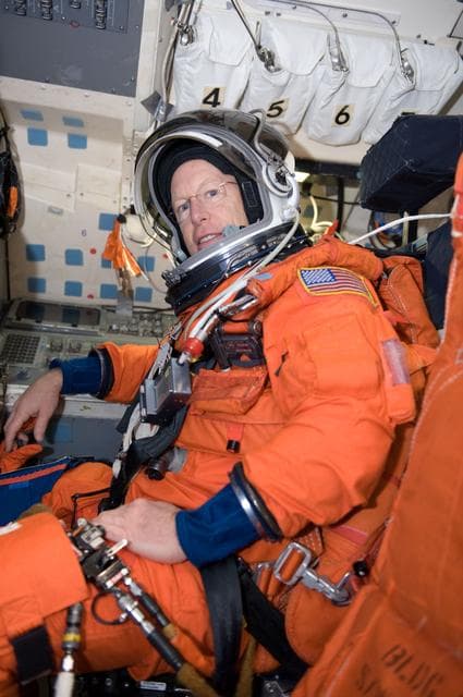 NASA image: STS-128 Egress Training with Expedition 26 Crewmember