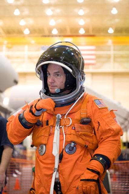 NASA image: STS-128 Egress Training with Expedition 26 Crewmember