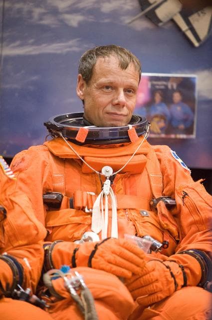 NASA image: STS-128 Egress Training with Expedition 26 Crewmember