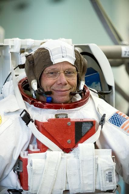 NASA image: Preflight coverage of STS-128 crew members Danny Olivas and Christer Fuglesang 