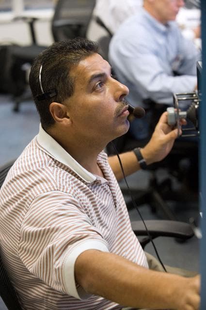 NASA image: Preflight coverage of STS-128 crew members Danny Olivas and Christer Fuglesang 