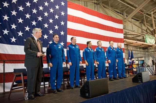 NASA image: STS-119 Crew Return Ceremony to Ellington Field