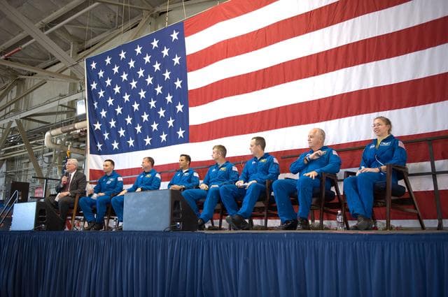 NASA image: STS-119 Crew Return Ceremony to Ellington Field