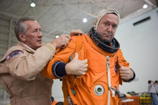 NASA image: STS-129 Water Survival Training at the NBL