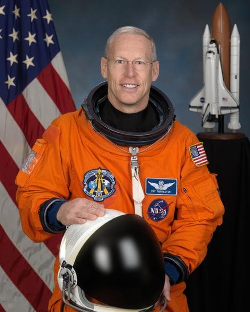 NASA image: Official Individual Astronaut Portrait of Patrick Forrester in ACES suit.