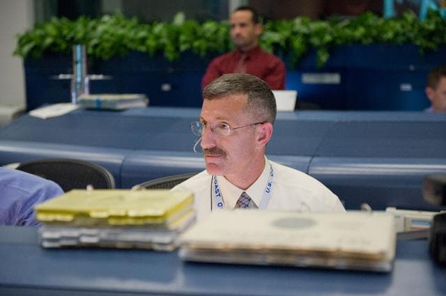 NASA image: STS-125 Flight Controllers on Console - (Orbit Shift 1). Flight Director: Anthony Ceccacci 