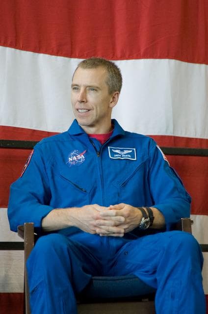 NASA image: STS-125 Crew Return Ceremony and autograph session at Ellington Field. 