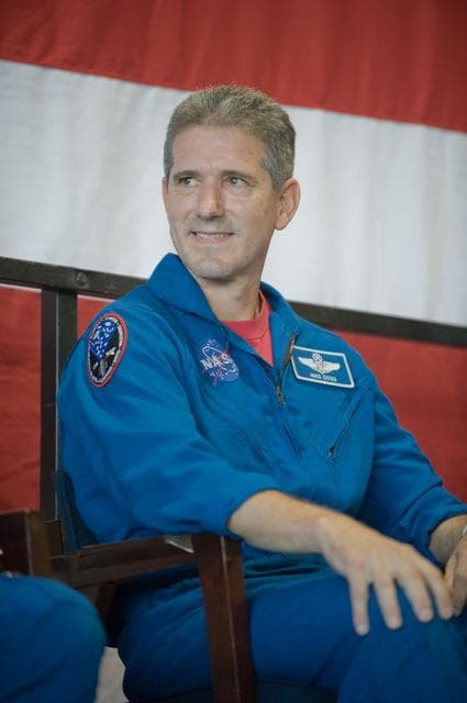 NASA image: STS-125 Crew Return Ceremony and autograph session at Ellington Field. 