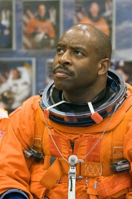 NASA image: STS-129 Preflight Training. Suited payload egress training.