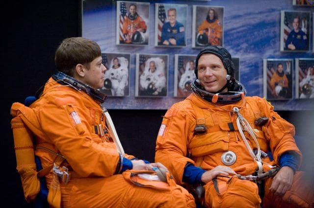 NASA image: STS-130 crew bailout training