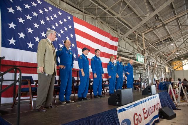 NASA image: STS-127 Crew Return, Ellington Field