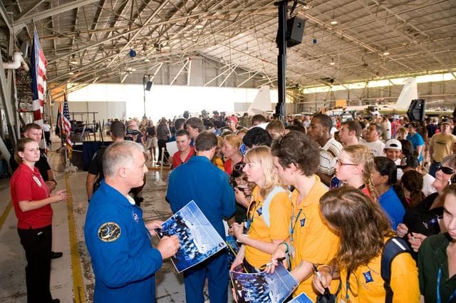 NASA image: STS-127 Crew Return, Ellington Field