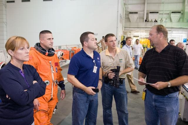 NASA image: STS-130 Preflight Training. Water Survival Training at SCTF, NBL 