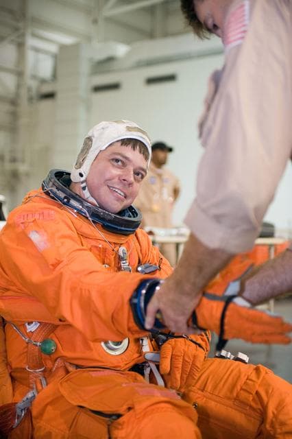 NASA image: STS-130 Preflight Training. Water Survival Training at SCTF, NBL 