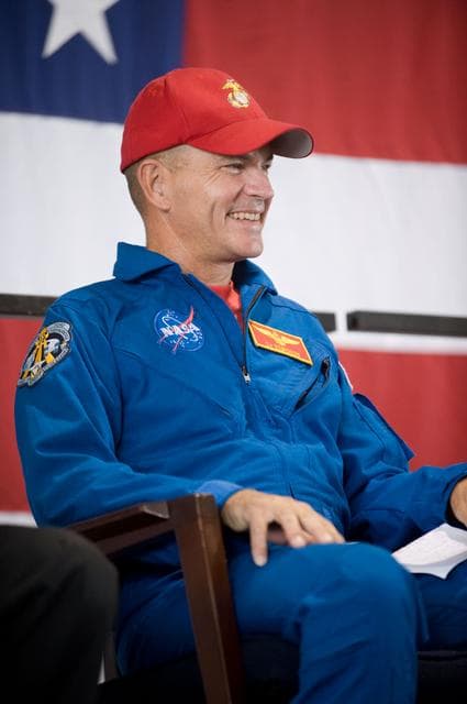 NASA image: STS-128 Crew & ISS Crewmember Tim Kopra return ceremony at Ellington Field 